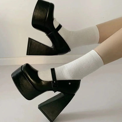 "STACY" PLATFORM HEELS