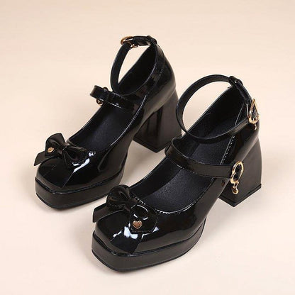 "DARK HEART" PLATFORM HEELS