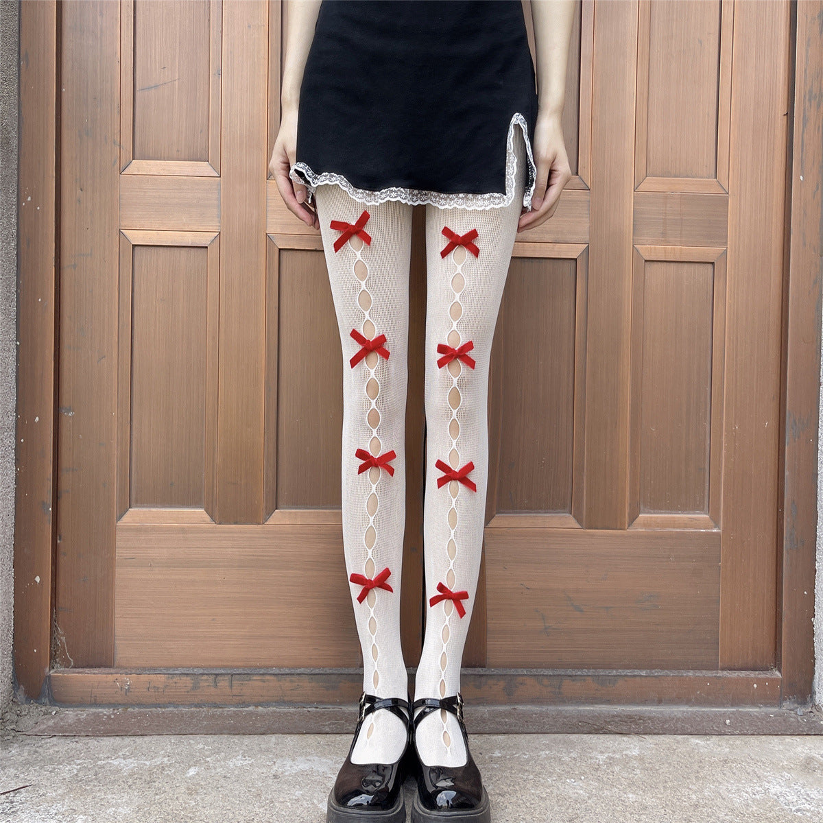 "BUBBLE" BOWKNOT TIGHTS