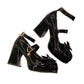 "DARK HEART" PLATFORM HEELS