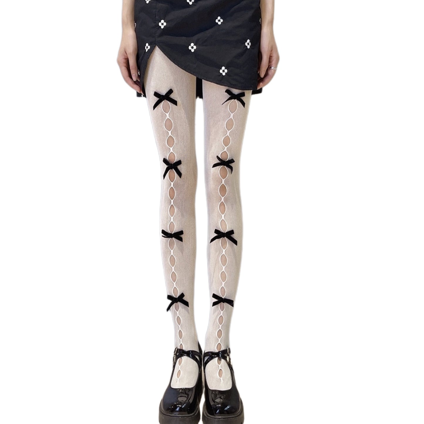 "BUBBLE" BOWKNOT TIGHTS