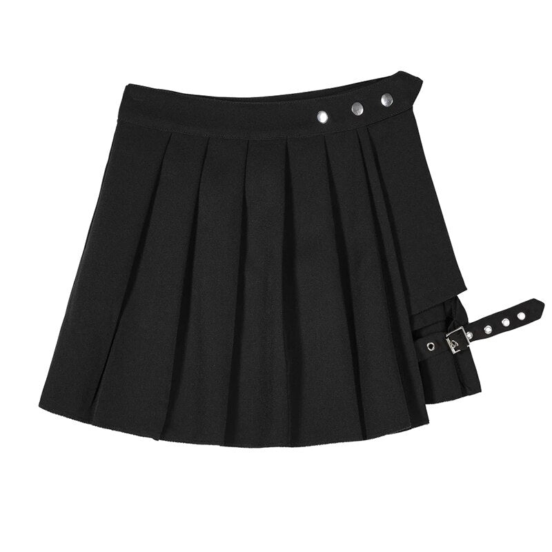 "HOLLOW" PLEATED SKORT