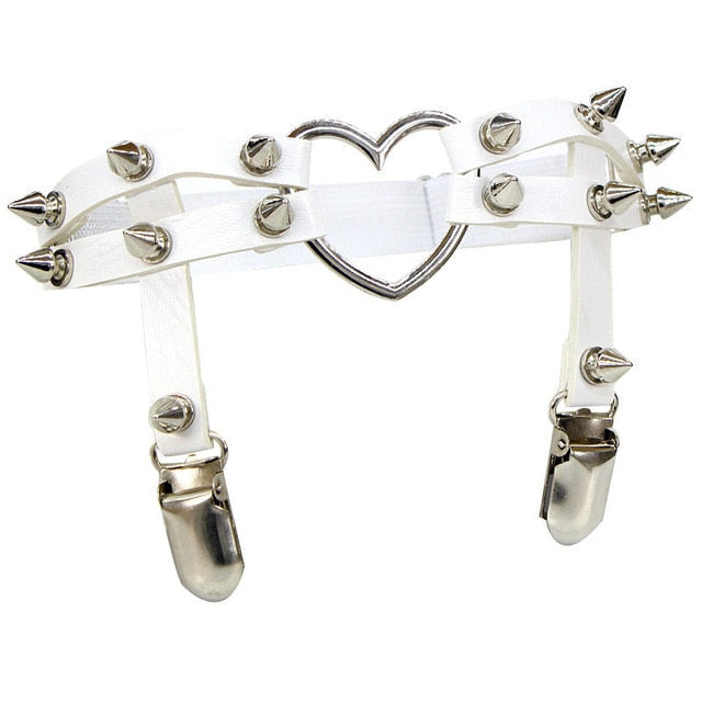 "SPIKEY HEART" THIGH GARTER