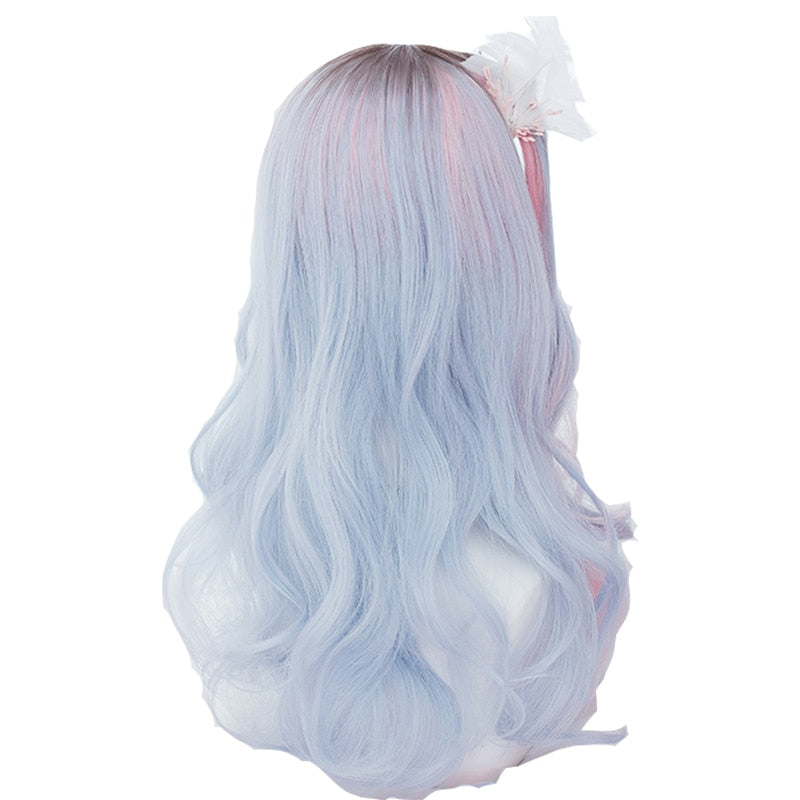 "COTTON CANDY GRADIENT" WAVEY WIG