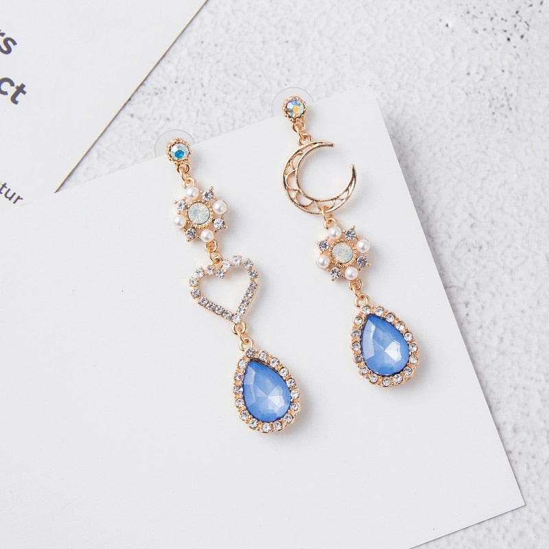 "BLUE MOON" DROP EARRINGS