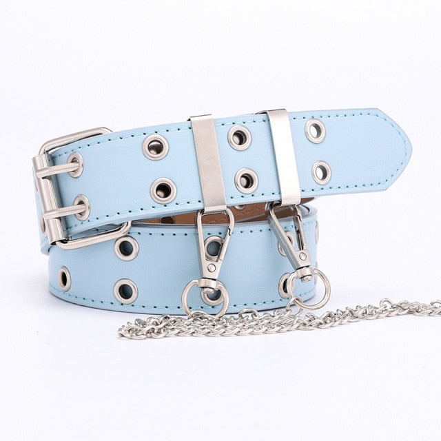 "DOUBLE PIN BUCKLE" BELT