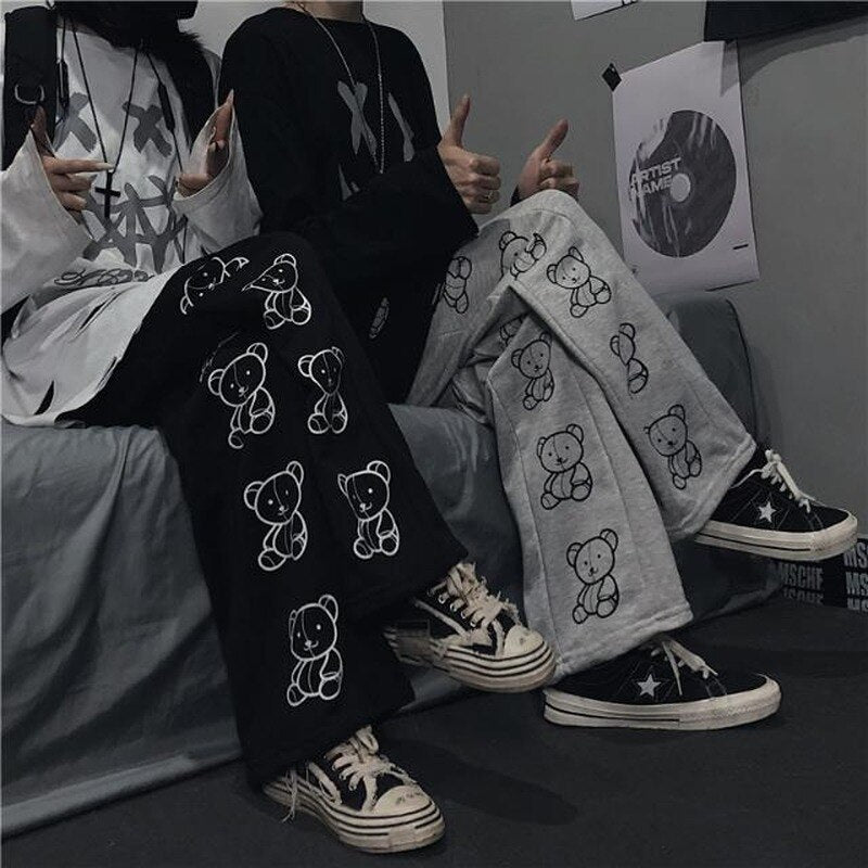 "BEAR STRIPE" SWEATPANTS