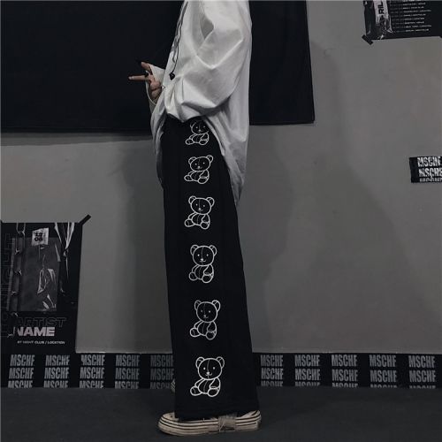 "BEAR STRIPE" SWEATPANTS