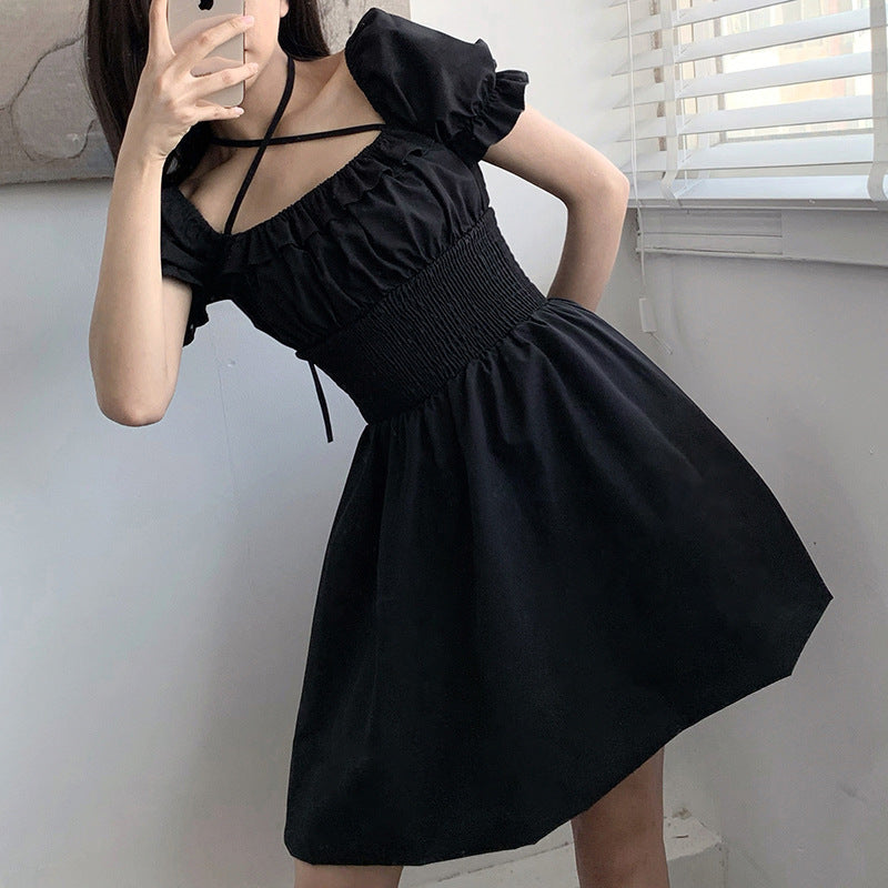 "SHADOW RUFFLE" DRESS