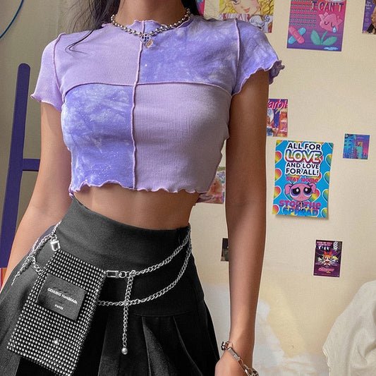 "PATCHWORK" CROP TOP