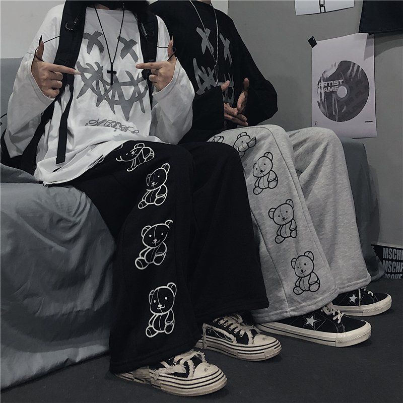 "BEAR STRIPE" SWEATPANTS