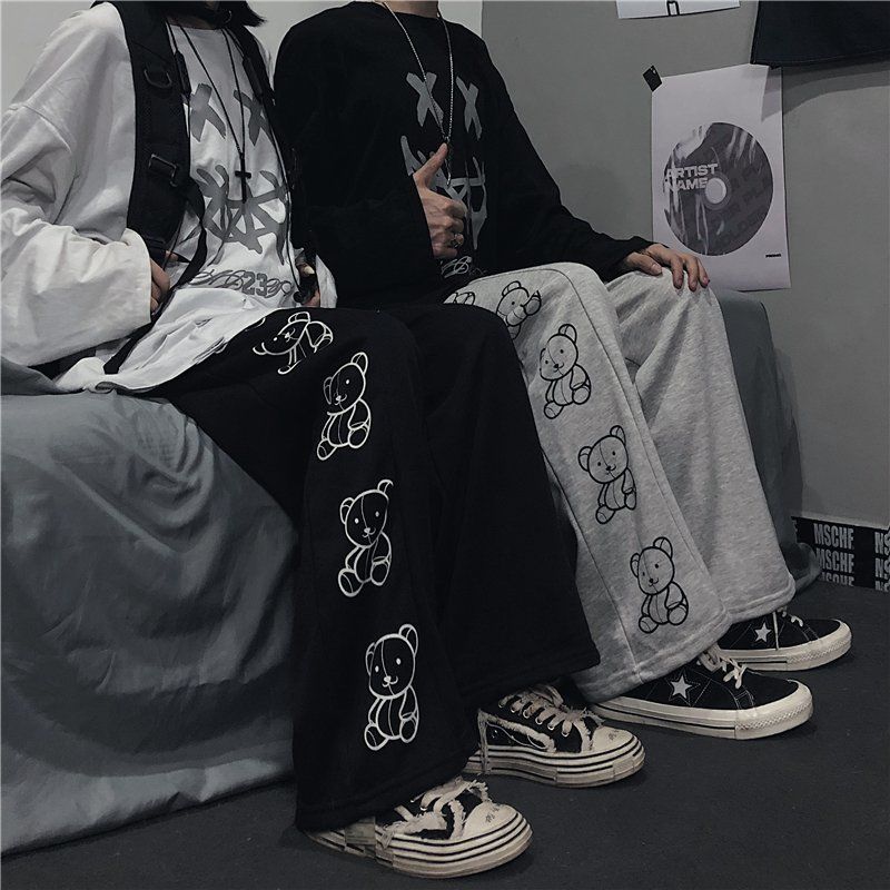 "BEAR STRIPE" SWEATPANTS