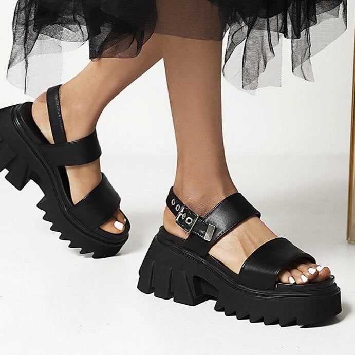 "HARLOW" PLATFORM SANDALS