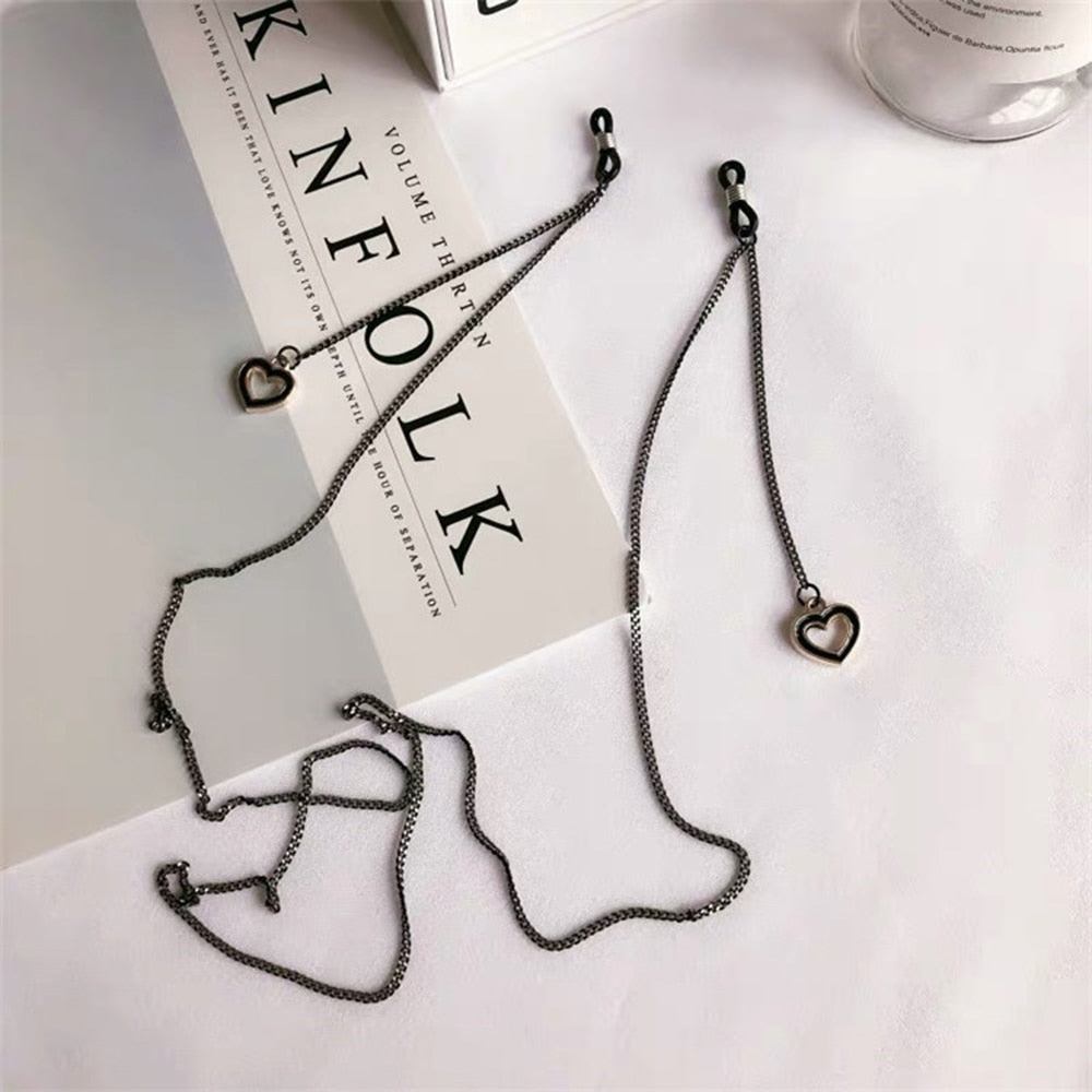 "CROSS MY HEART" GLASSES CHAIN