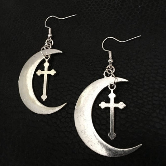 "GOTHIC CROSS" EARRINGS